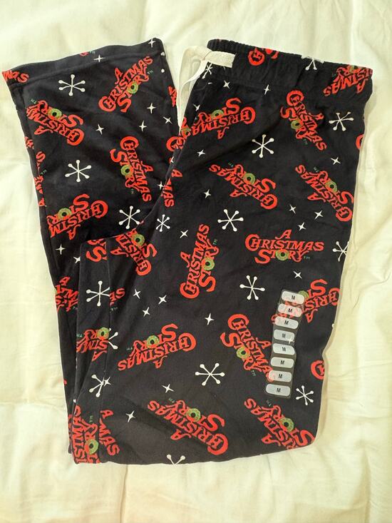 A Christmas Story Other - A Christmas Story Men's Lounge Pajama Pants XL Black Christmas Movie Sleepwear